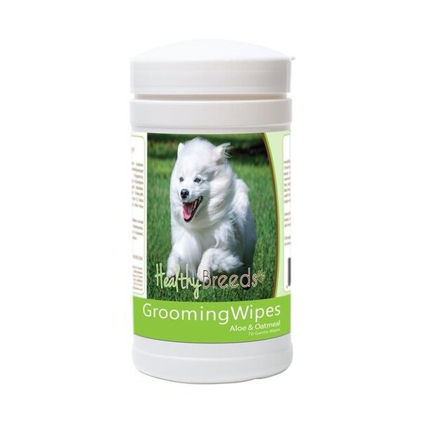 Healthy Breeds 840235175407 American Eskimo Dog Grooming Wipes - 70 Count 840235175407 - main